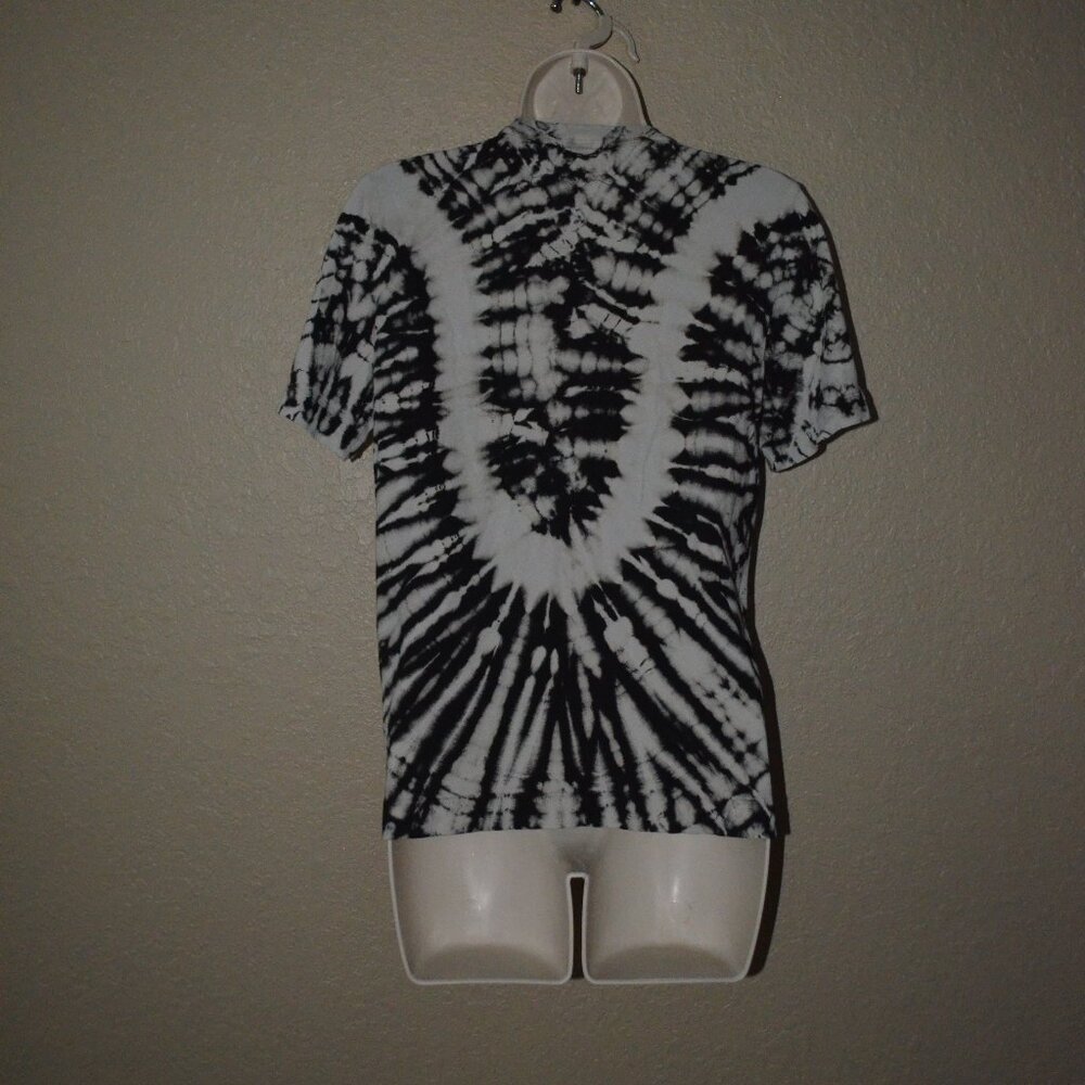 NWT $150 Raquel Allegra Black White Tie Dye Boy Tee T-Shirt - Picture 6 of 8